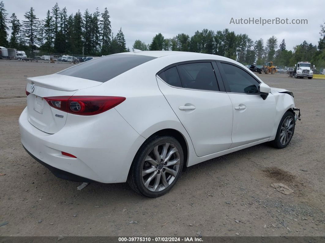 2014 Mazda Mazda3 S Grand Touring White vin: JM1BM1W35E1203455