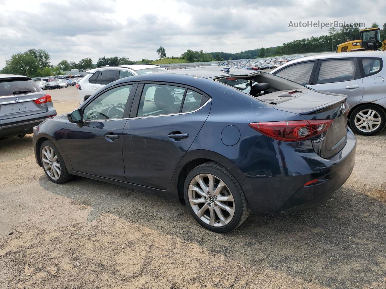 2014 Mazda 3 Grand Touring Blue vin: JM1BM1W36E1207725