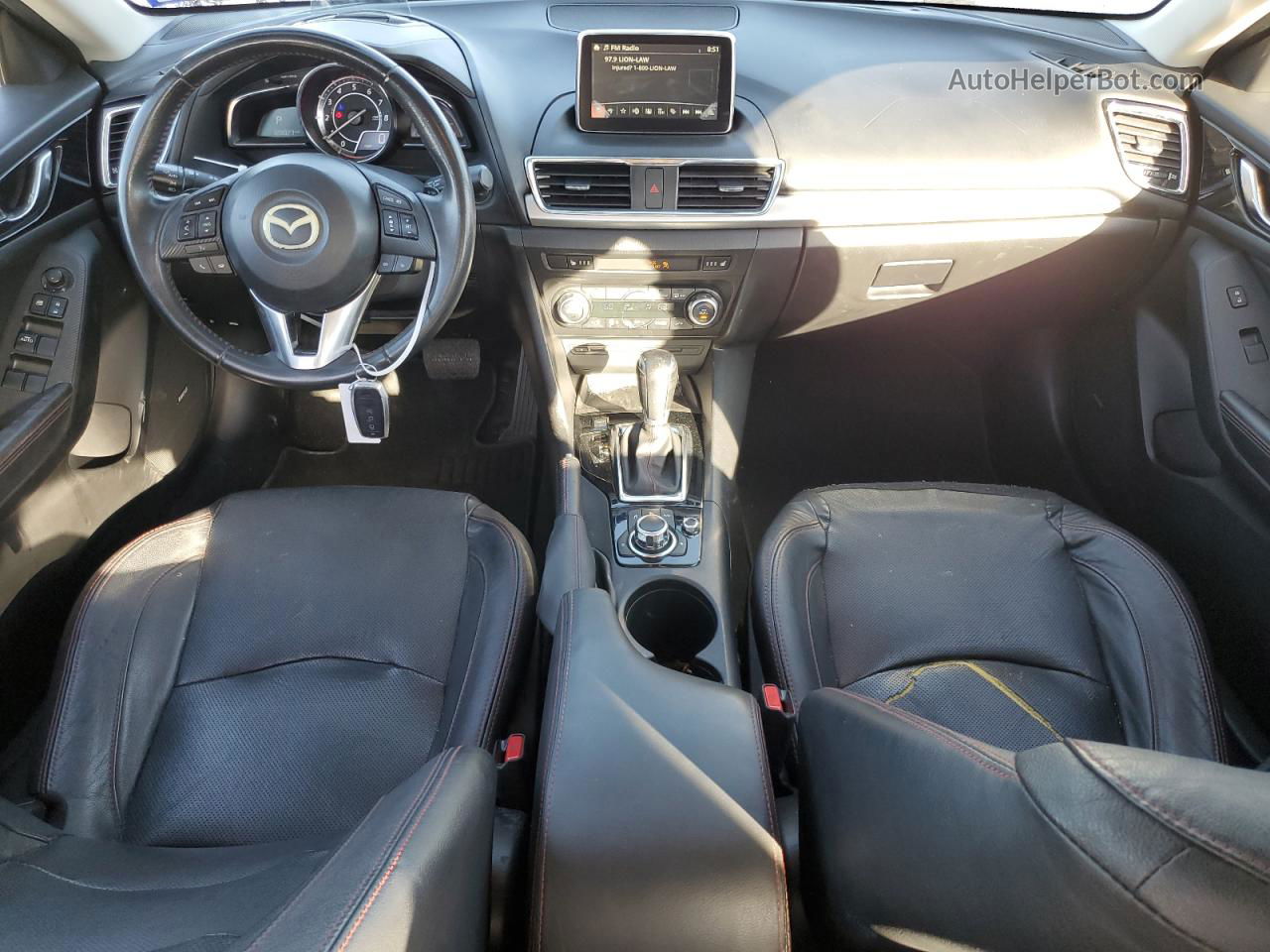 2014 Mazda 3 Grand Touring Черный vin: JM1BM1W36E1208194