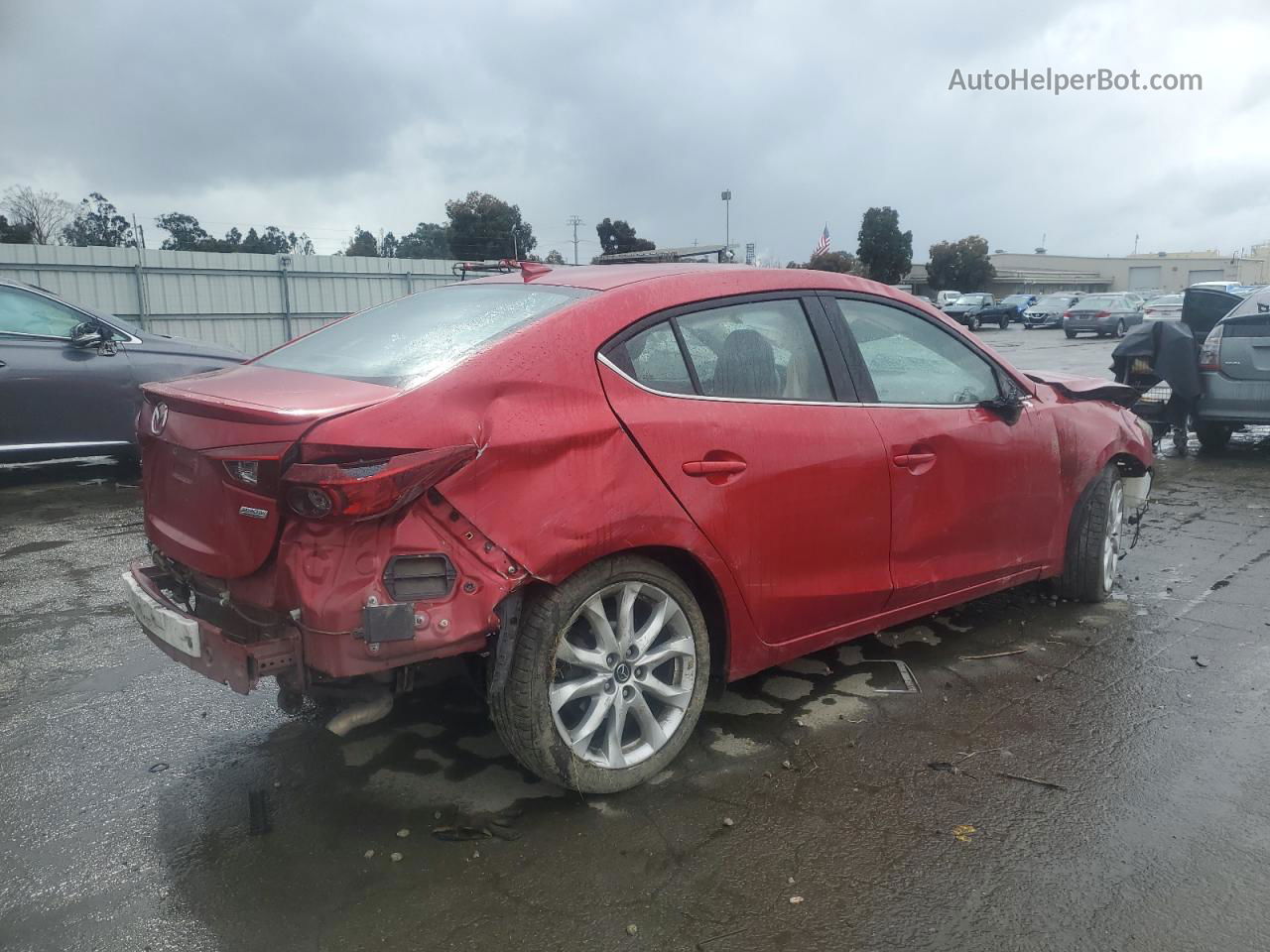 2016 Mazda 3 Touring Red vin: JM1BM1W37G1289287