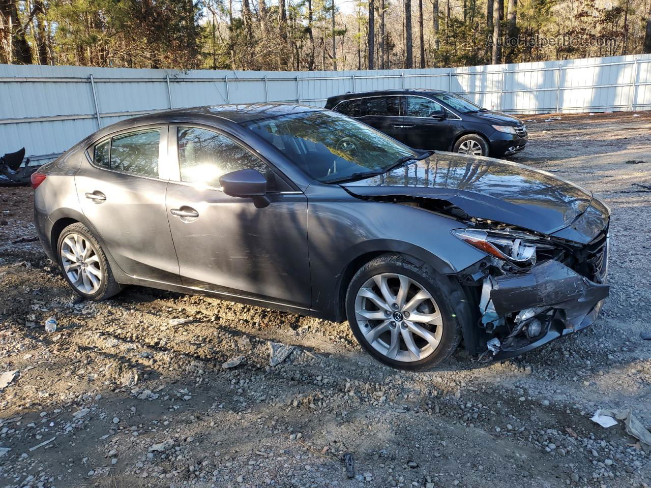 2014 Mazda 3 Grand Touring Серый vin: JM1BM1W38E1206611