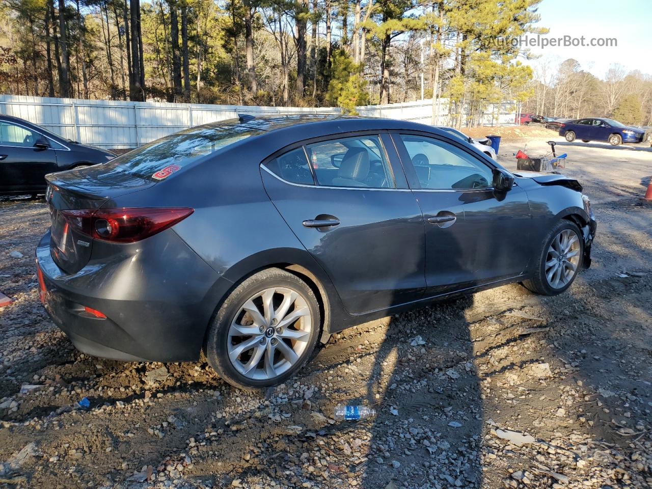 2014 Mazda 3 Grand Touring Серый vin: JM1BM1W38E1206611