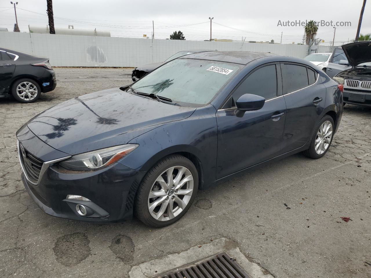 2015 Mazda 3 Grand Touring Blue vin: JM1BM1W38F1221448