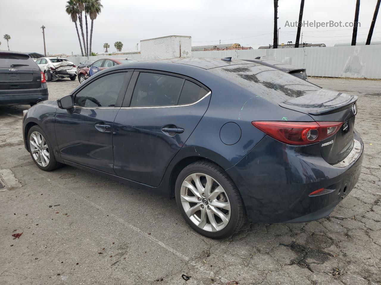 2015 Mazda 3 Grand Touring Blue vin: JM1BM1W38F1221448