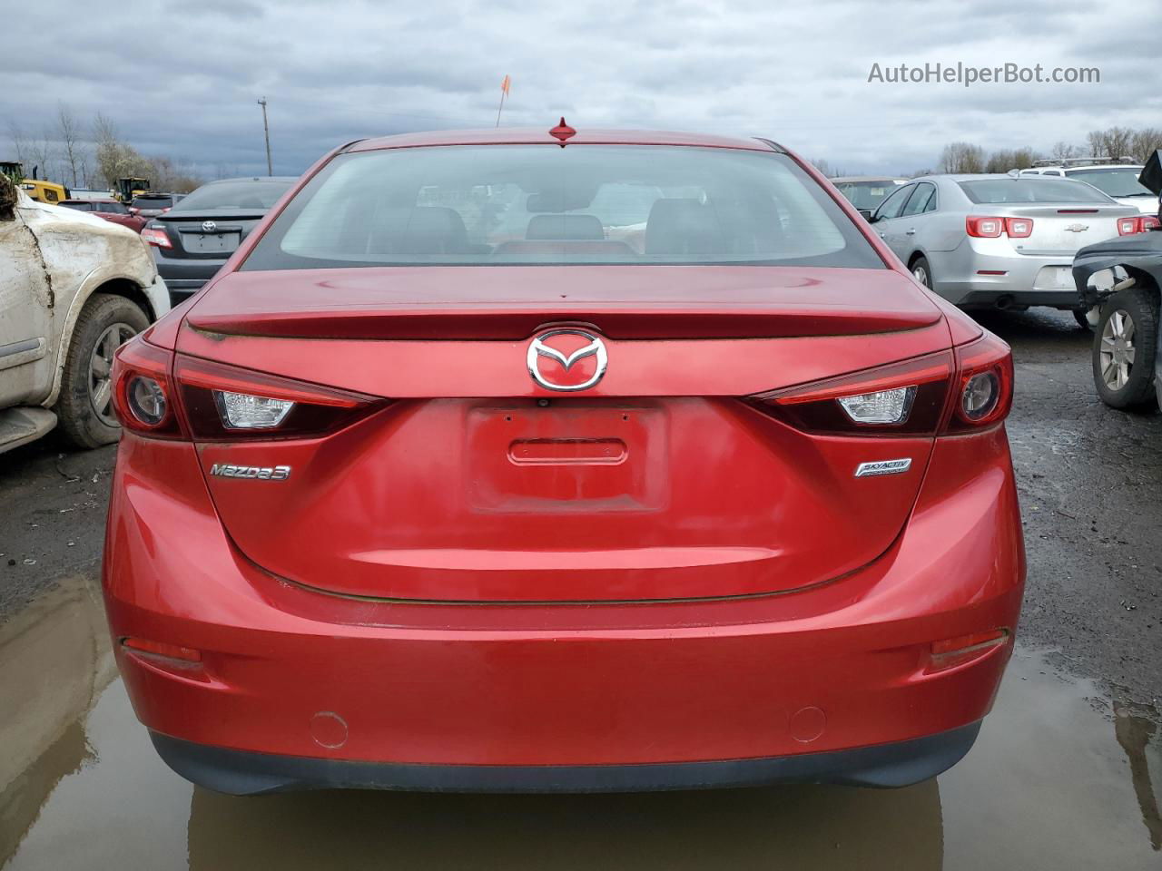 2014 Mazda 3 Grand Touring Red vin: JM1BM1W39E1113547