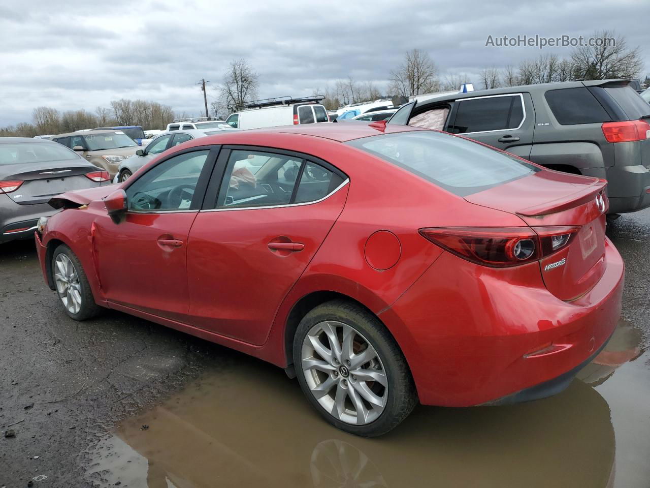 2014 Mazda 3 Grand Touring Red vin: JM1BM1W39E1113547