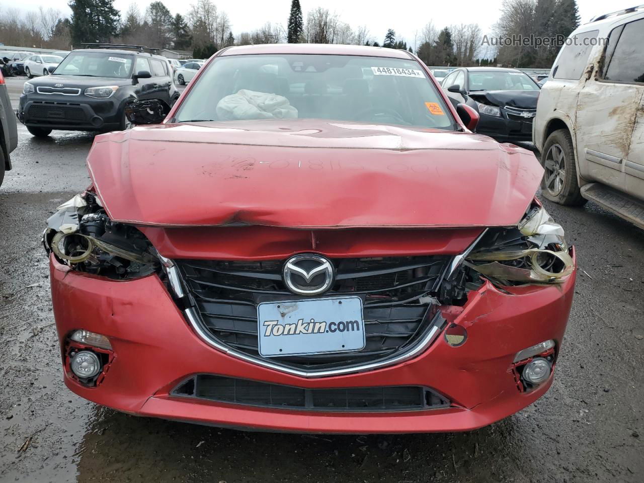 2014 Mazda 3 Grand Touring Red vin: JM1BM1W39E1113547