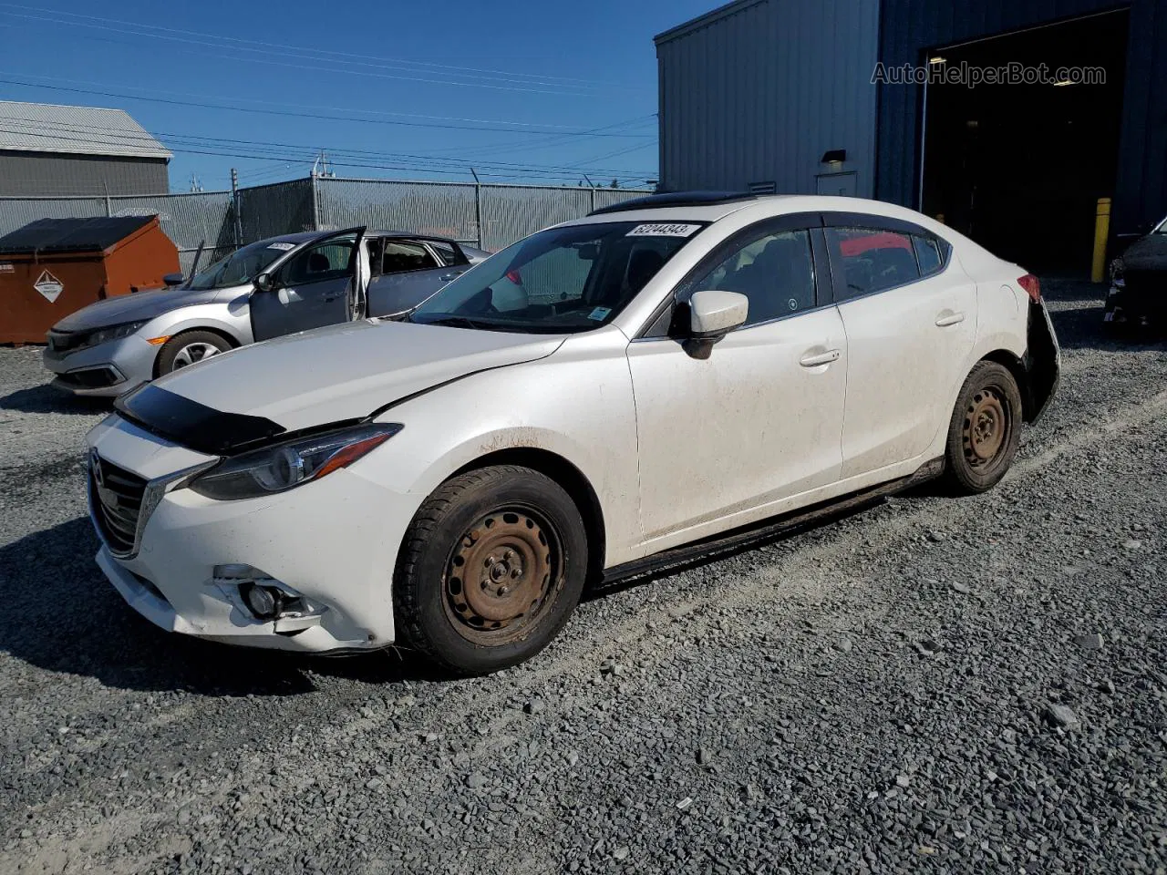 2014 Mazda 3 Grand Touring White vin: JM1BM1W39E1118540