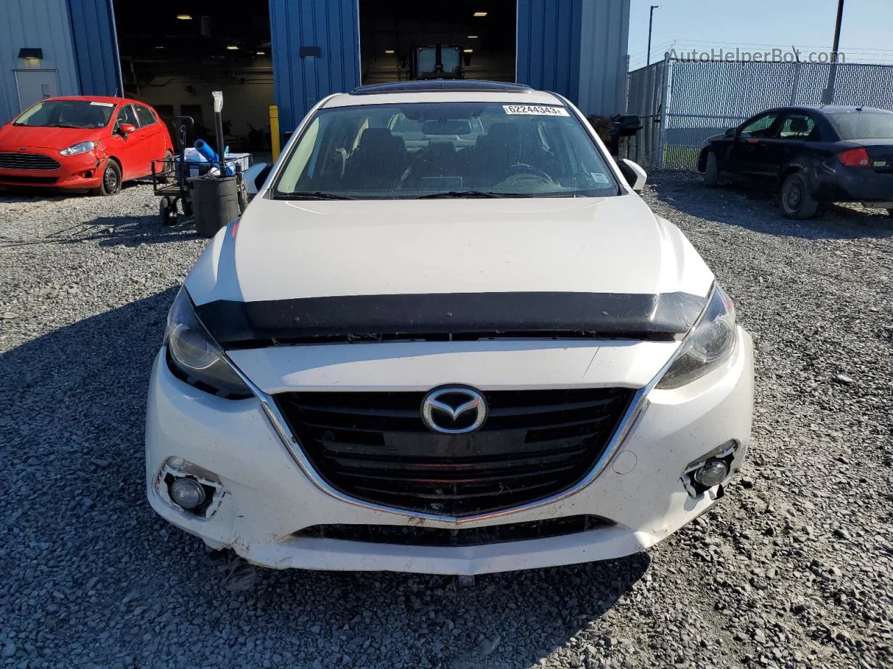 2014 Mazda 3 Grand Touring White vin: JM1BM1W39E1118540