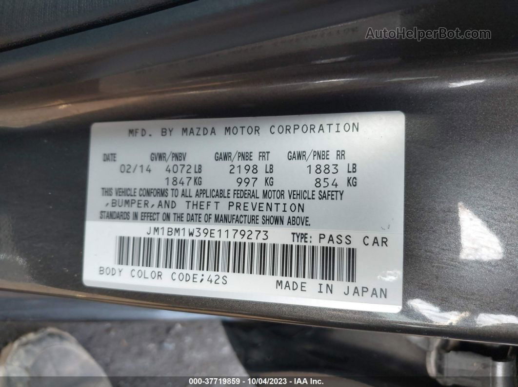 2014 Mazda Mazda3 S Grand Touring Brown vin: JM1BM1W39E1179273