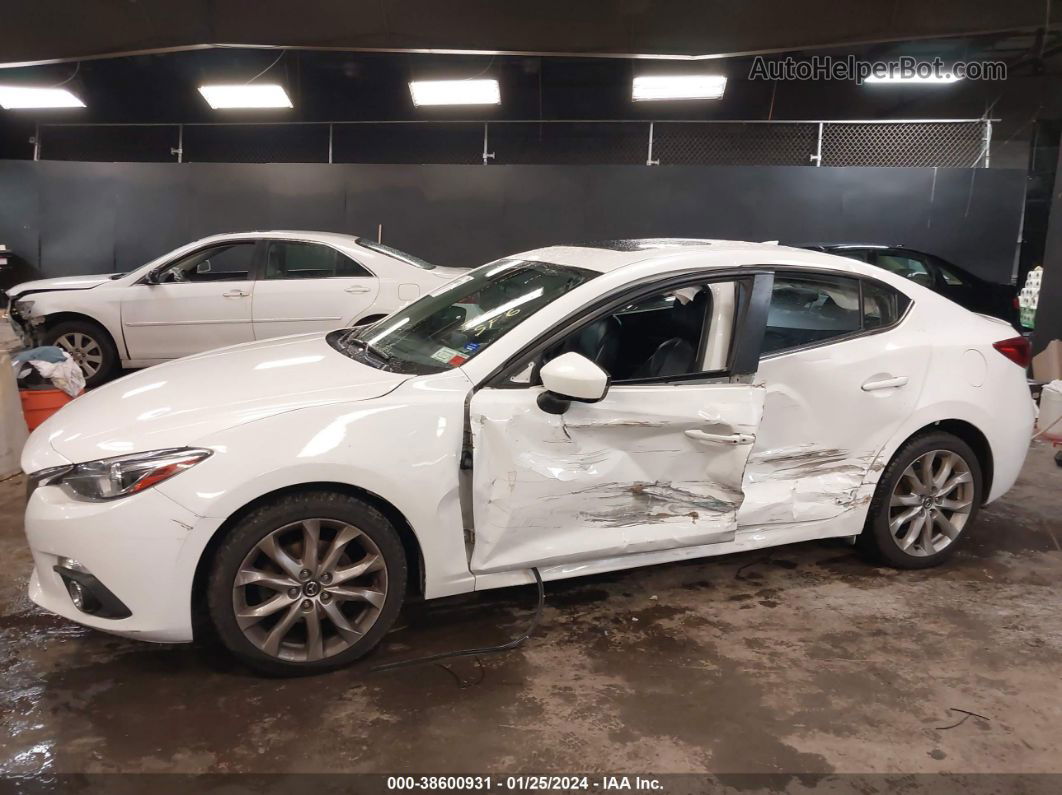 2014 Mazda Mazda3 S Grand Touring Белый vin: JM1BM1W3XE1181873