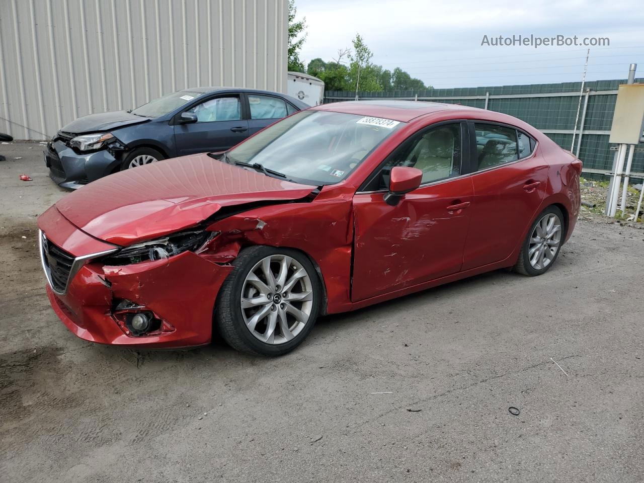 2014 Mazda 3 Grand Touring Red vin: JM1BM1W3XE1205380