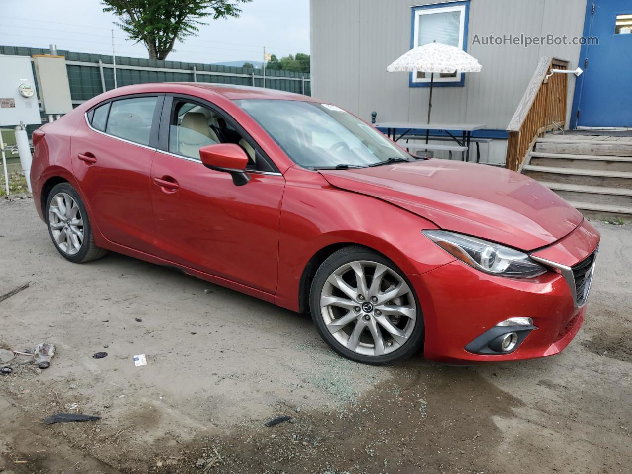 2014 Mazda 3 Grand Touring Red vin: JM1BM1W3XE1205380