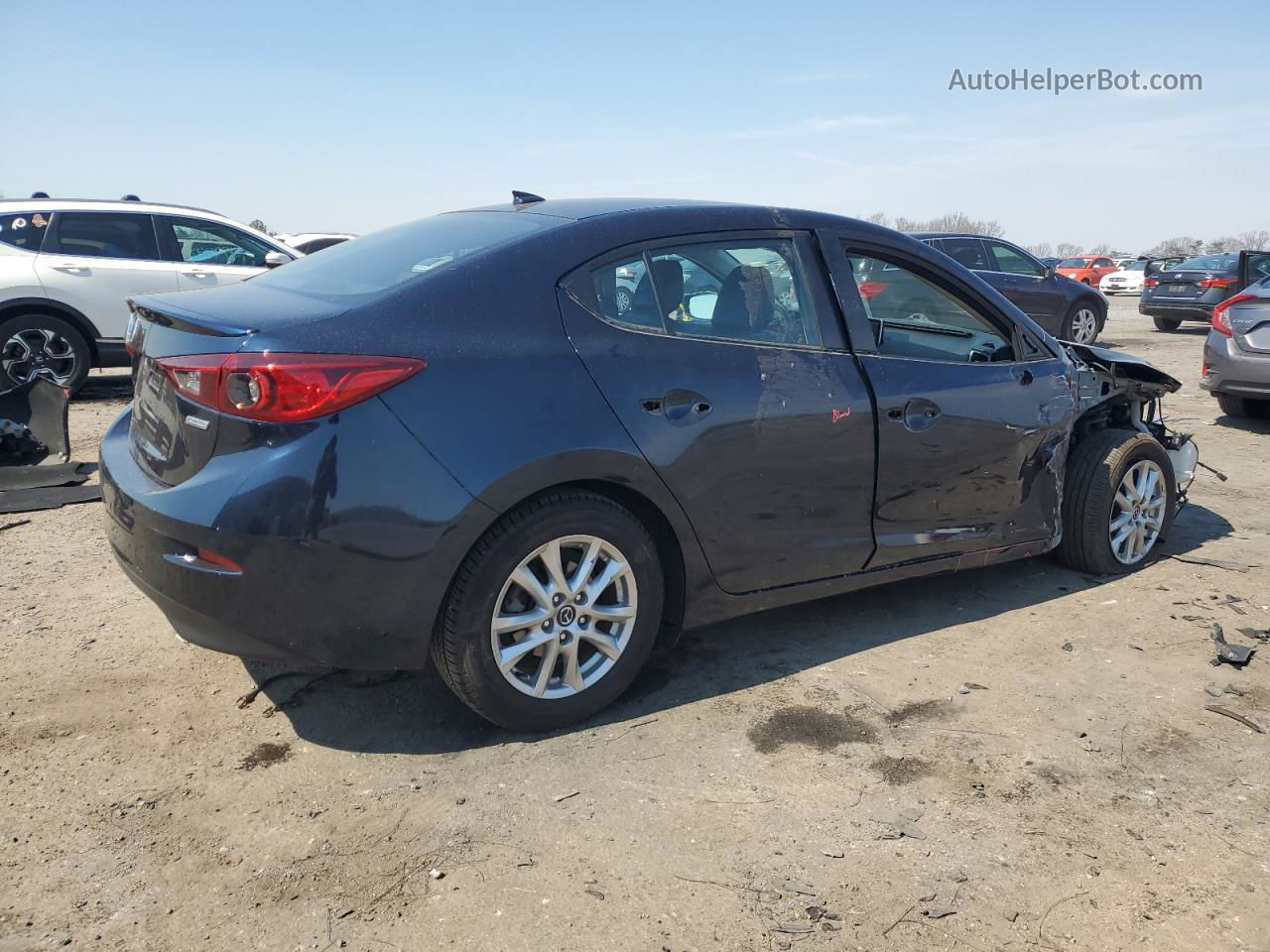 2014 Mazda 3 Grand Touring Blue vin: JM1BM1W70E1195929