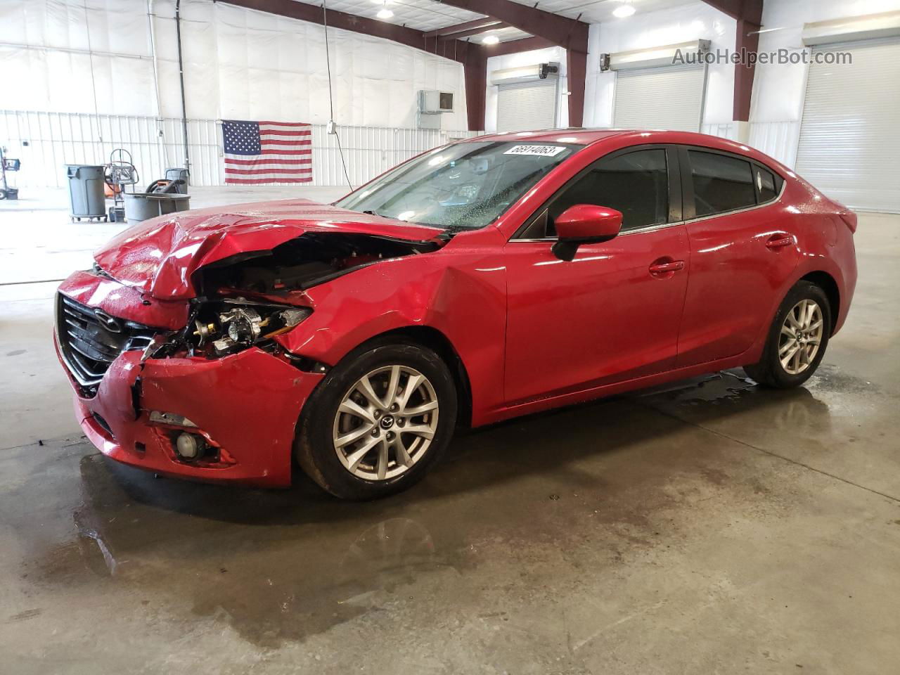 2016 Mazda 3 Touring Red vin: JM1BM1W70G1301850