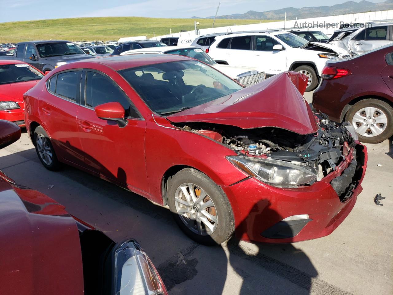 2014 Mazda 3 Grand Touring Red vin: JM1BM1W71E1111701