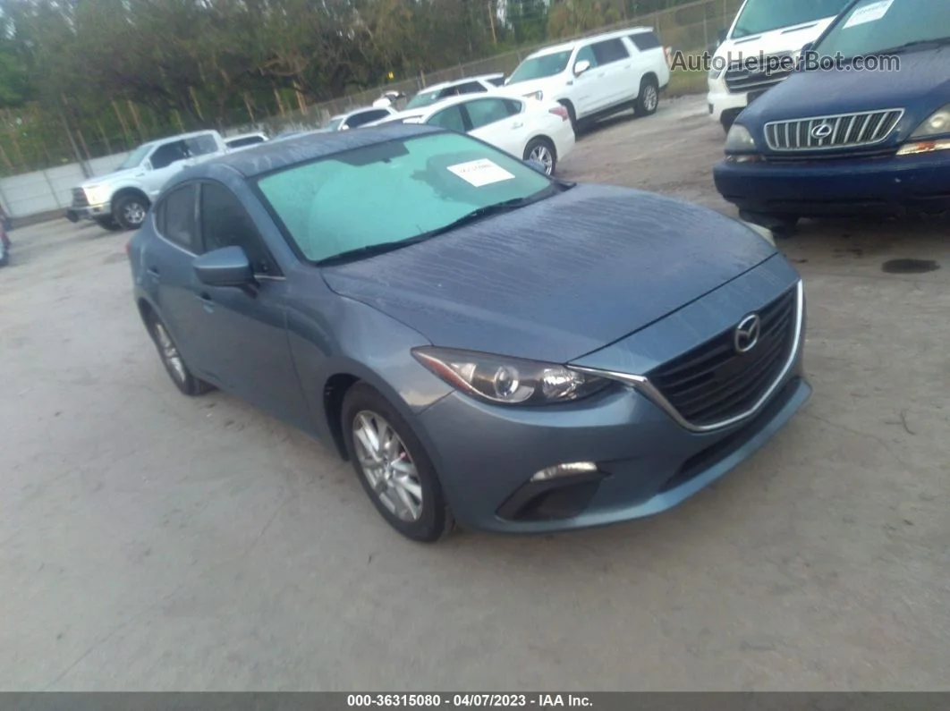 2014 Mazda Mazda3 I Grand Touring Blue vin: JM1BM1W71E1195938