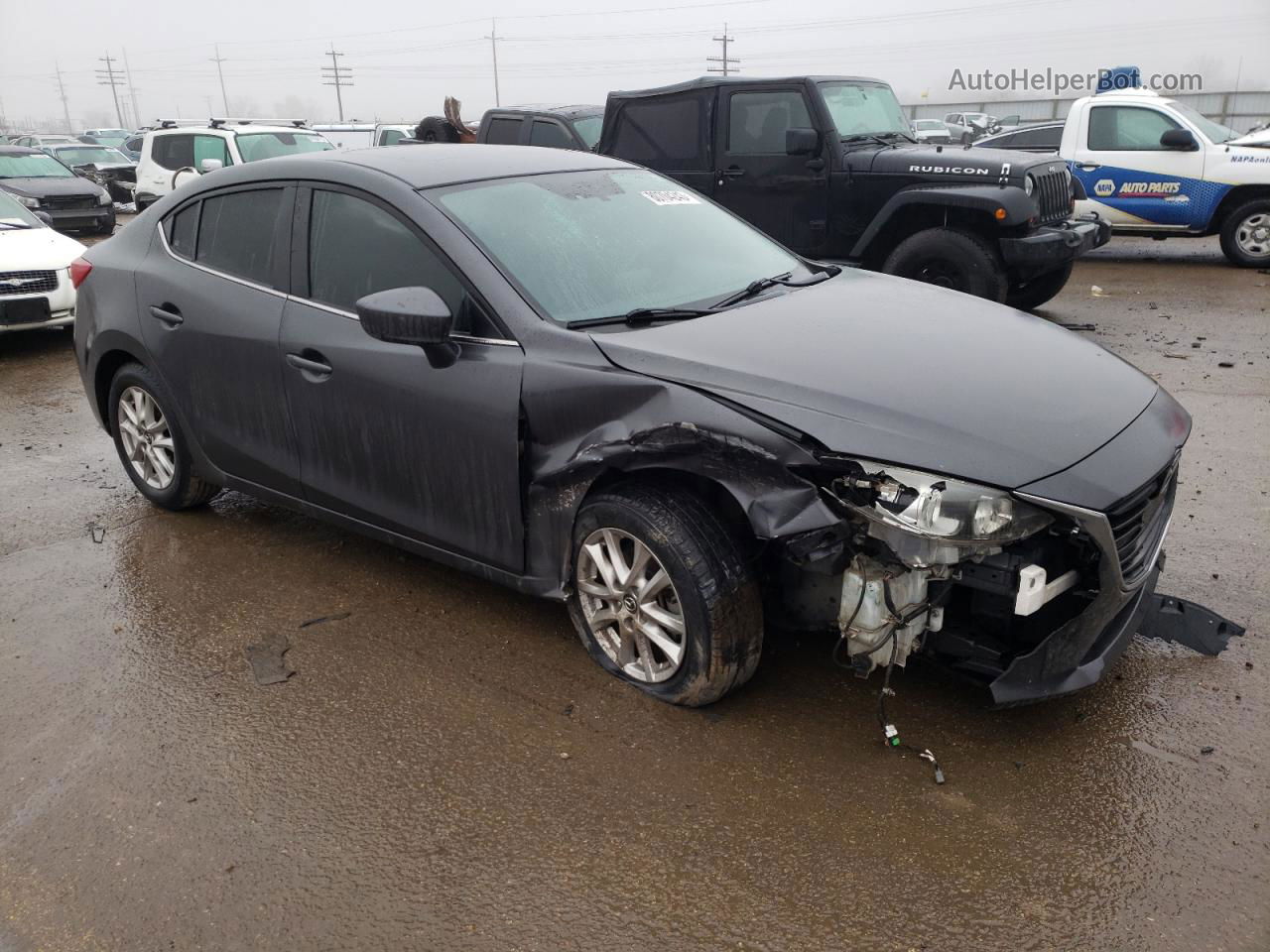 2016 Mazda 3 Touring Gray vin: JM1BM1W71G1298909