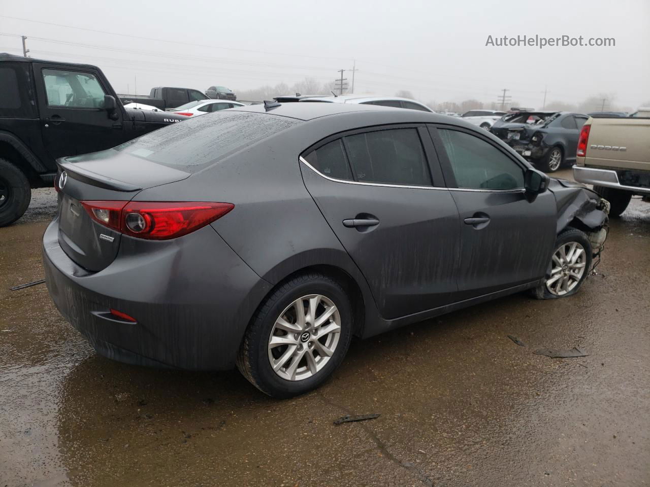 2016 Mazda 3 Touring Серый vin: JM1BM1W71G1298909