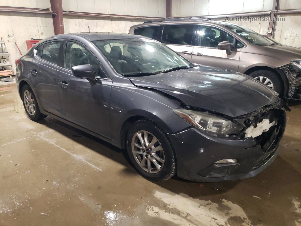 2014 Mazda 3 Grand Touring Gray vin: JM1BM1W72E1179702