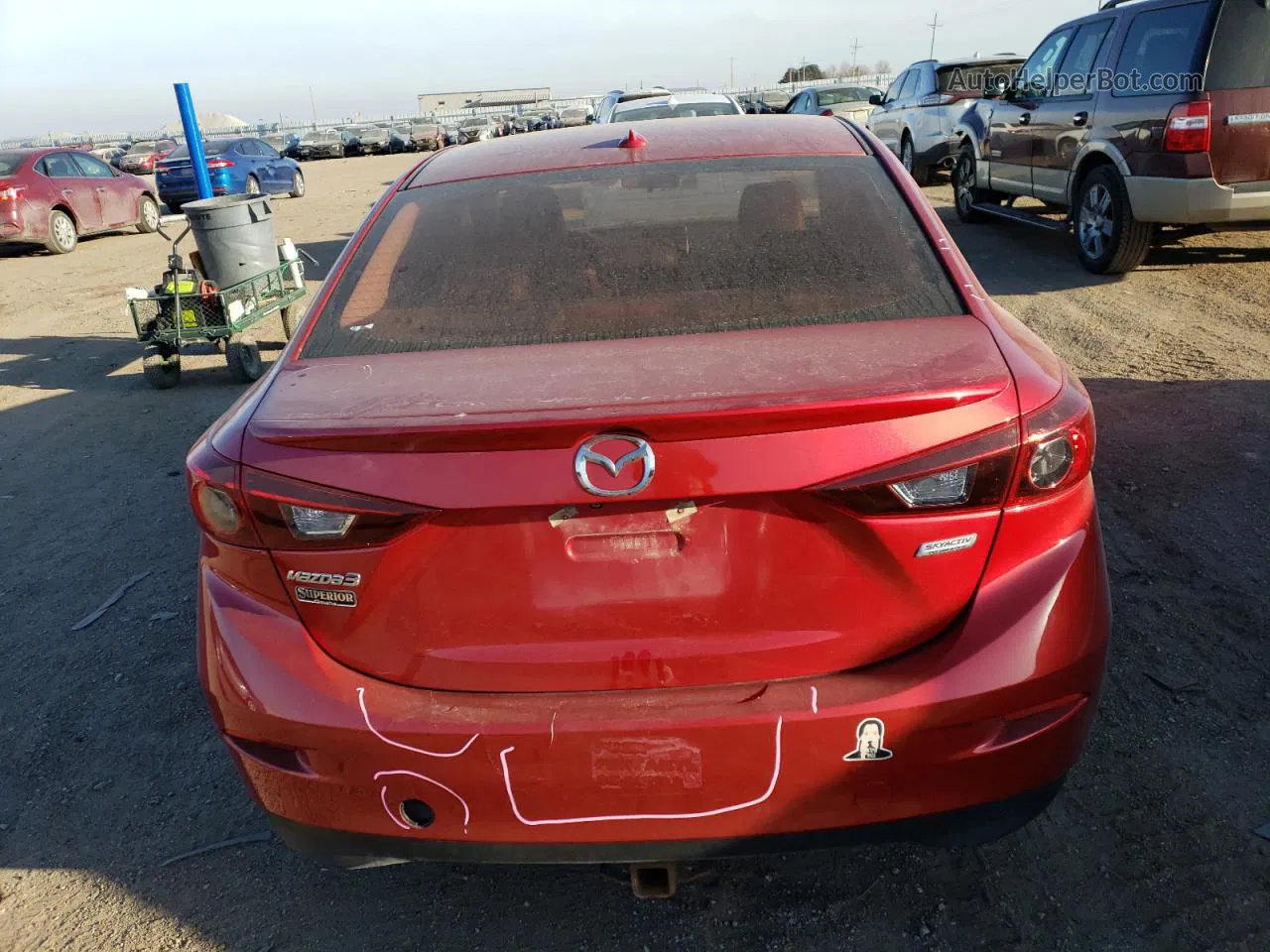 2014 Mazda 3 Grand Touring Red vin: JM1BM1W72E1193471
