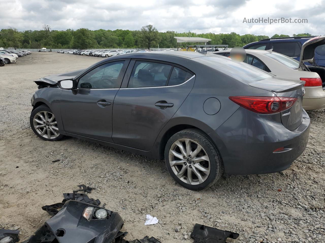 2014 Mazda 3 Grand Touring Серый vin: JM1BM1W73E1195326