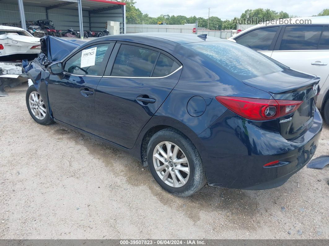 2014 Mazda Mazda3 I Grand Touring Dark Blue vin: JM1BM1W74E1149715