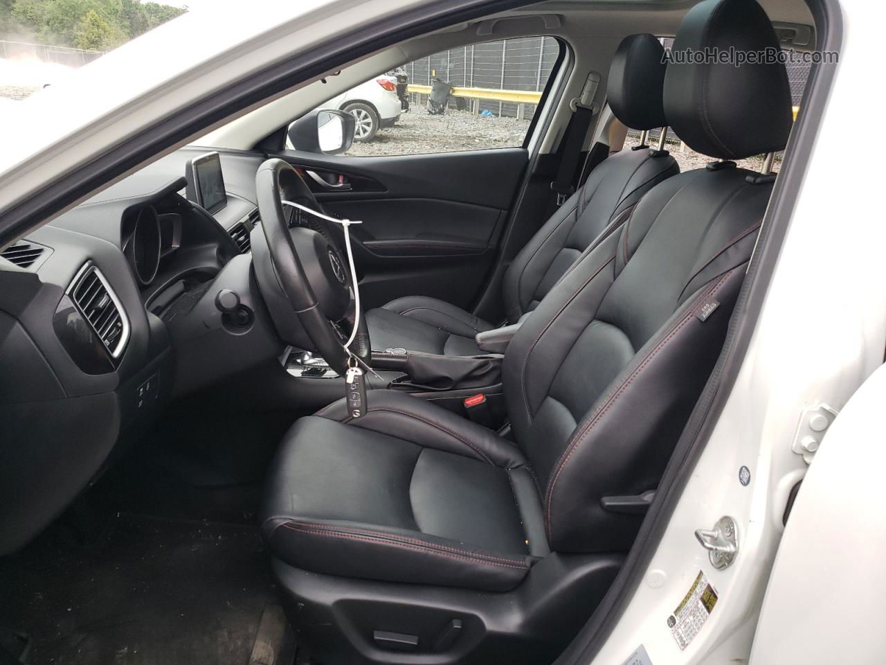 2014 Mazda 3 Grand Touring White vin: JM1BM1W74E1216507