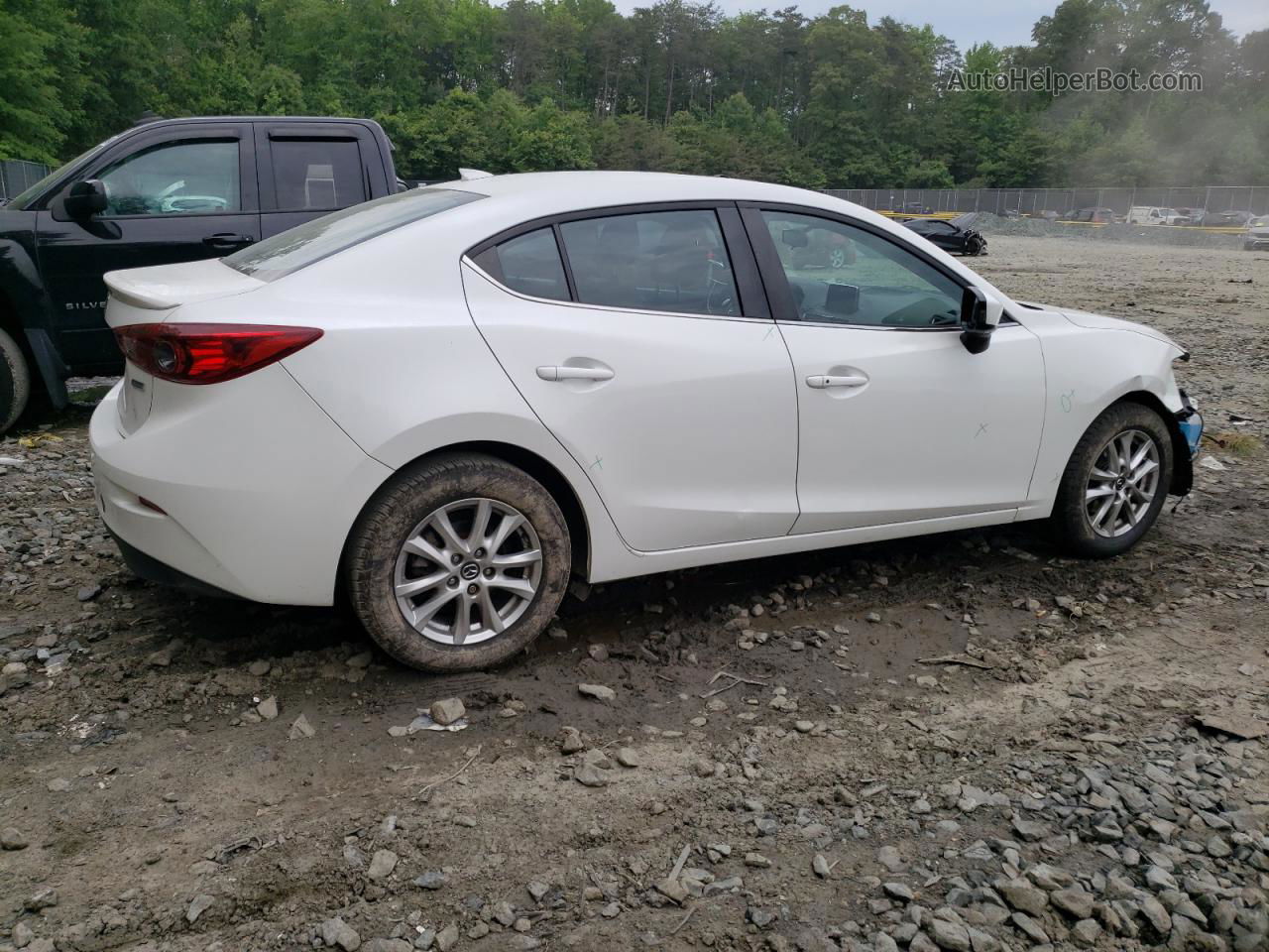 2014 Mazda 3 Grand Touring White vin: JM1BM1W74E1216507