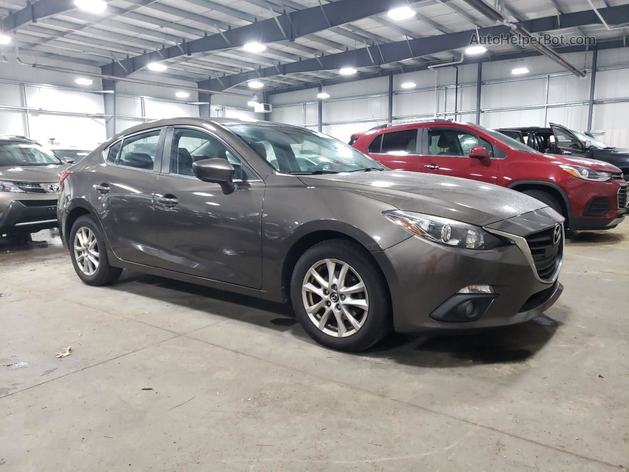 2015 Mazda 3 Grand Touring Gray vin: JM1BM1W74F1237536