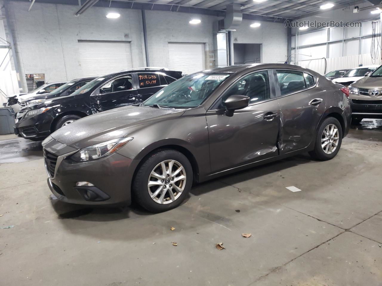 2015 Mazda 3 Grand Touring Gray vin: JM1BM1W74F1237536