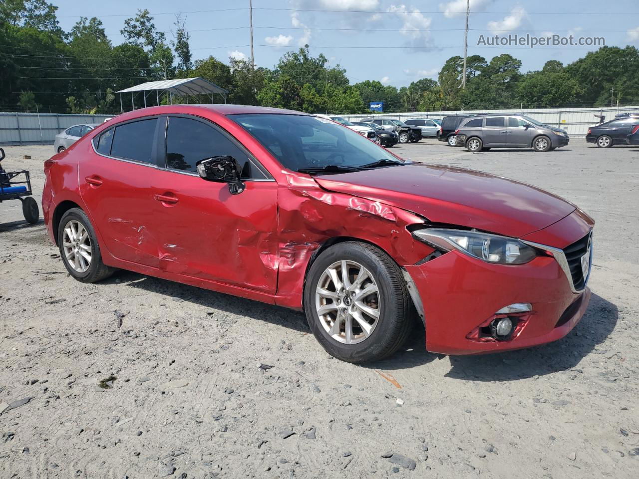 2016 Mazda 3 Touring Red vin: JM1BM1W74G1300944