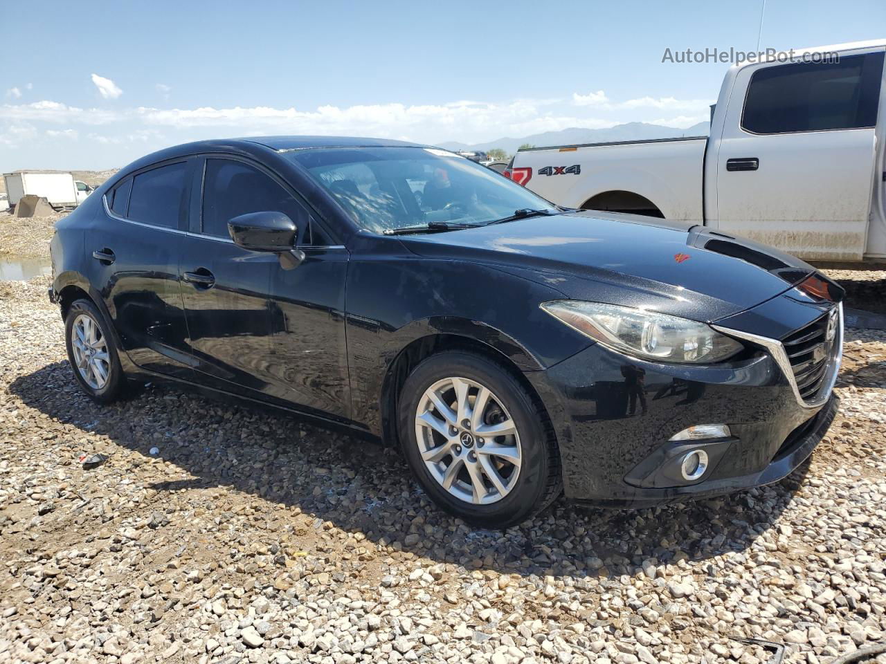 2014 Mazda 3 Grand Touring Black vin: JM1BM1W76E1117347