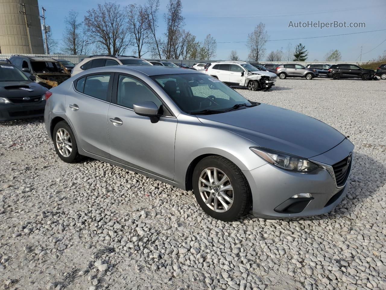 2014 Mazda 3 Grand Touring Серебряный vin: JM1BM1W76E1125917