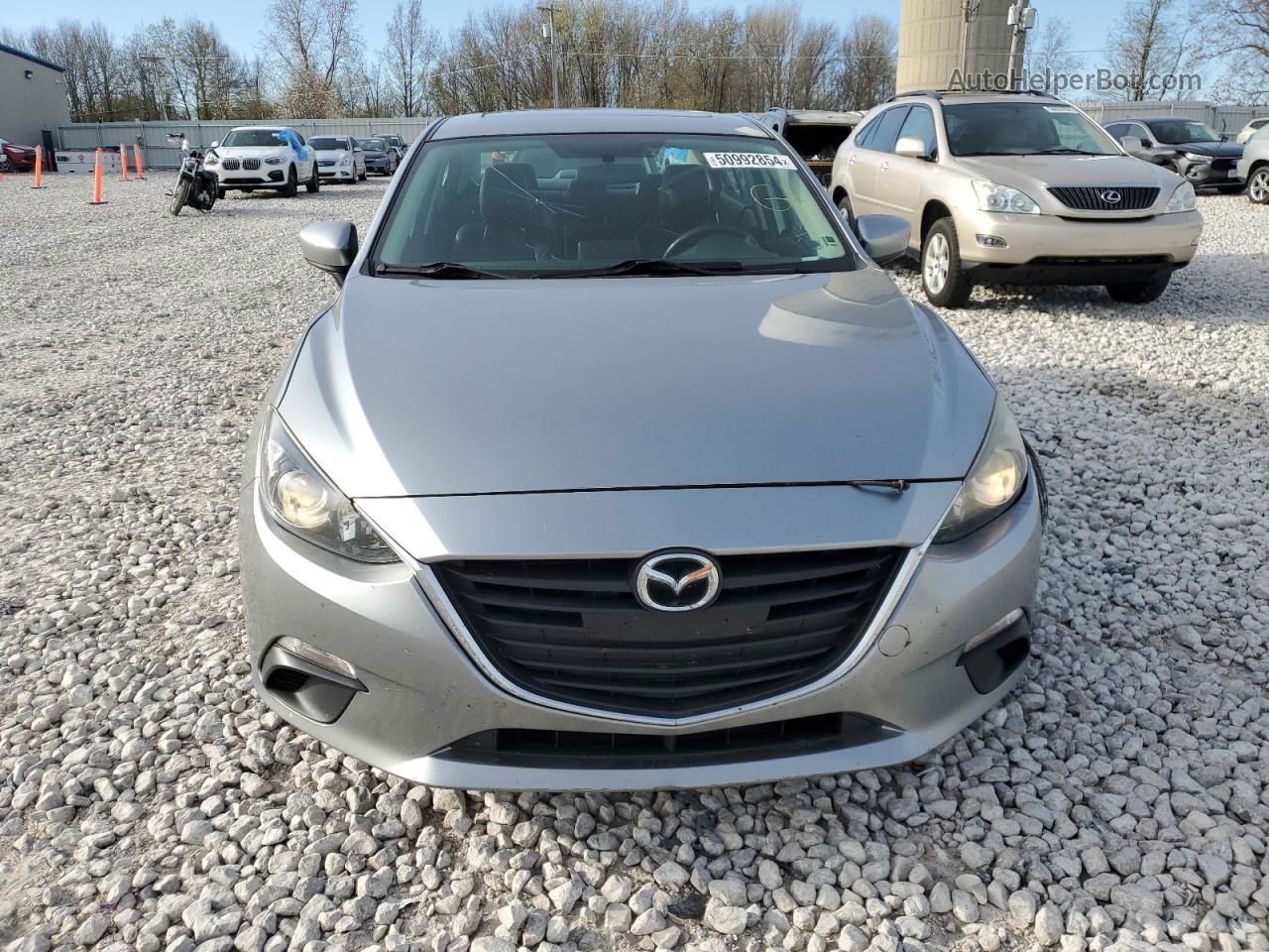 2014 Mazda 3 Grand Touring Silver vin: JM1BM1W76E1125917