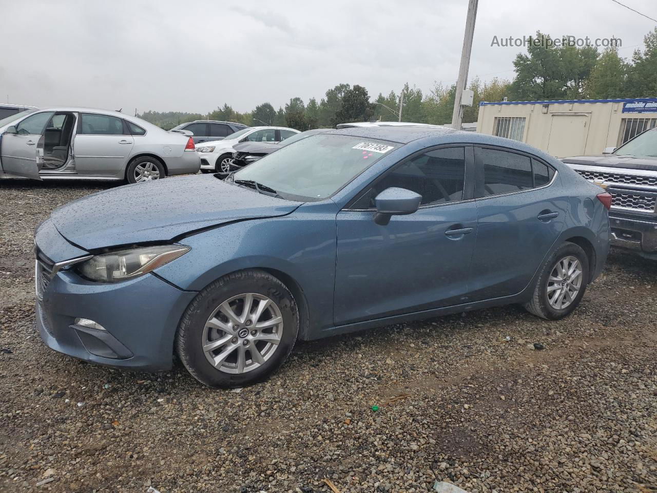 2014 Mazda 3 Grand Touring Blue vin: JM1BM1W77E1177573