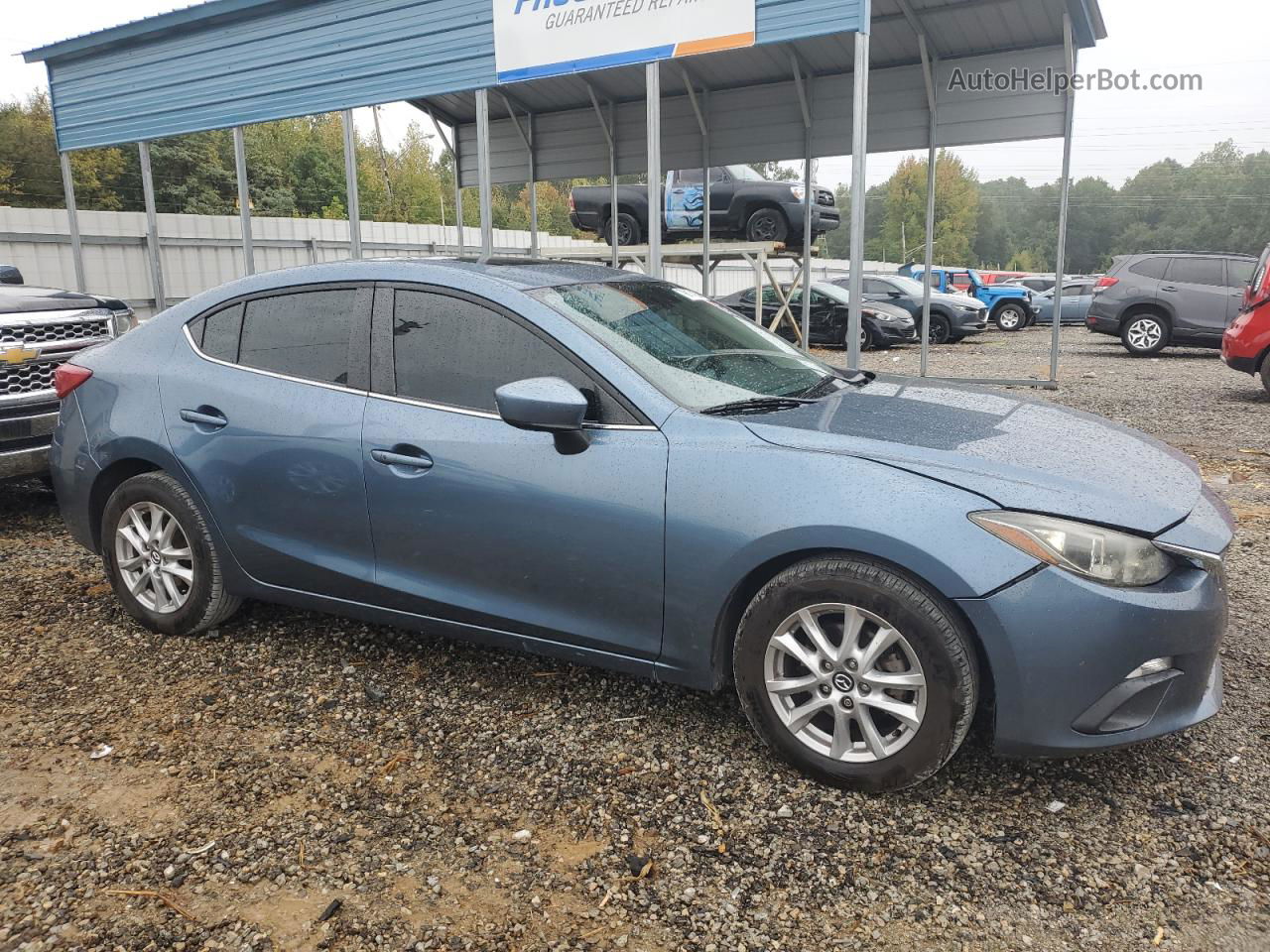 2014 Mazda 3 Grand Touring Blue vin: JM1BM1W77E1177573