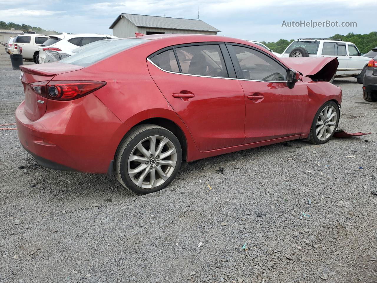 2014 Mazda 3 Grand Touring Red vin: JM1BM1W77E1181266