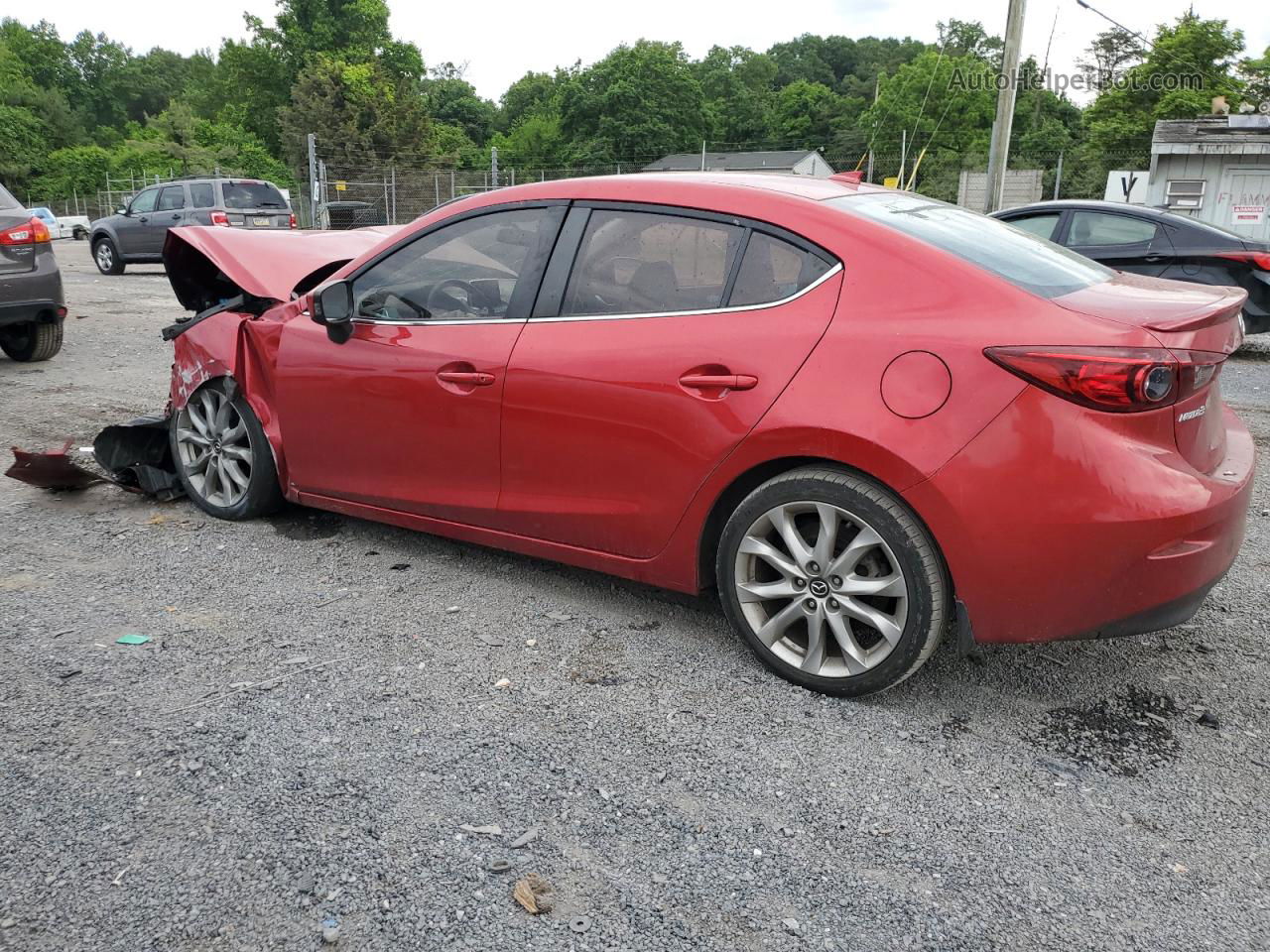 2014 Mazda 3 Grand Touring Red vin: JM1BM1W77E1181266