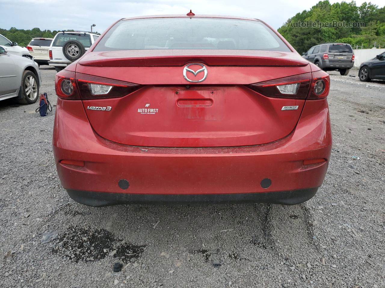 2014 Mazda 3 Grand Touring Red vin: JM1BM1W77E1181266