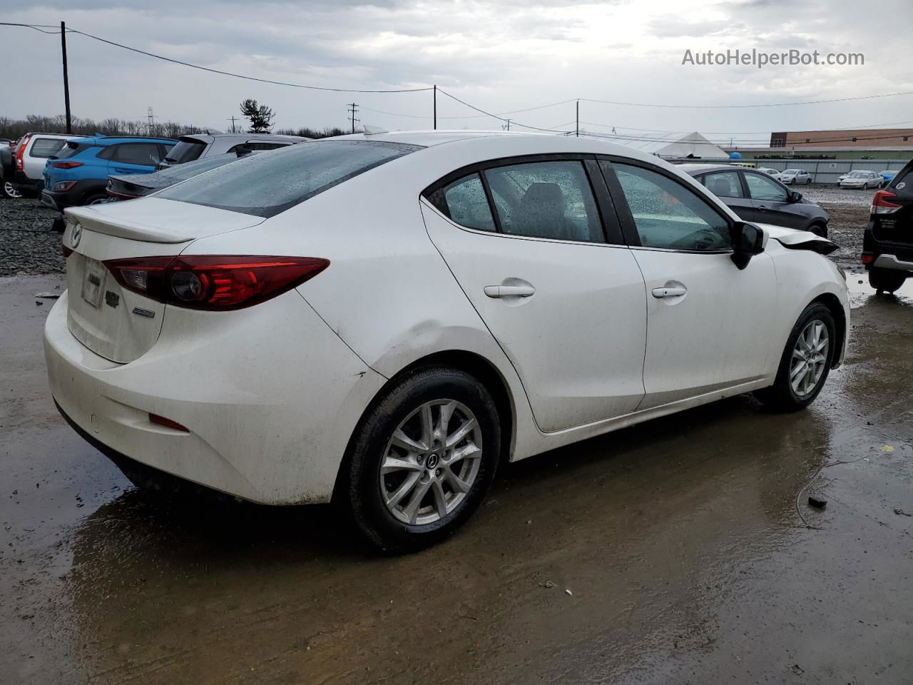 2014 Mazda 3 Grand Touring White vin: JM1BM1W77E1184426