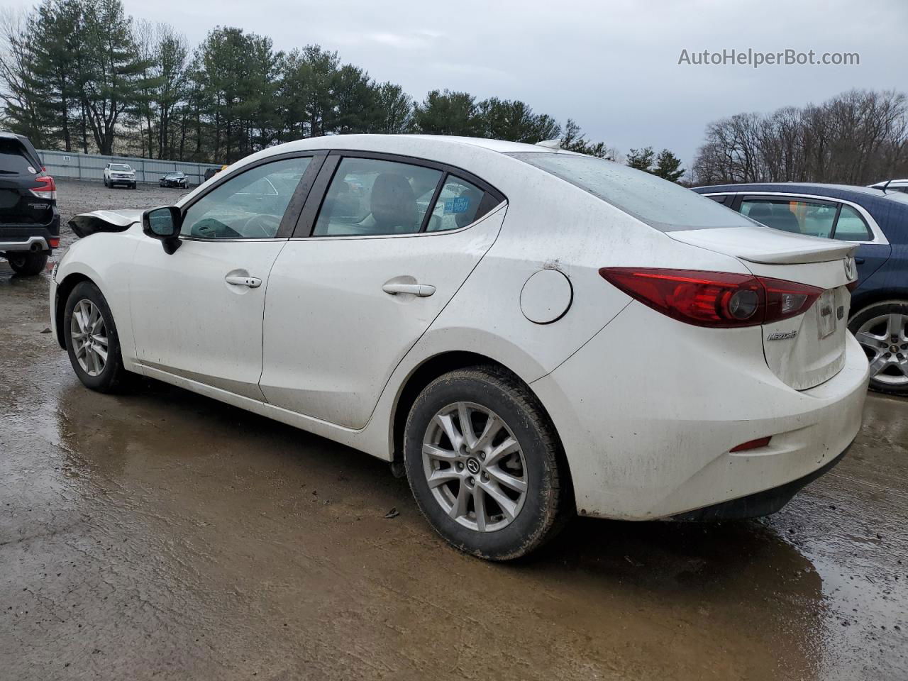 2014 Mazda 3 Grand Touring White vin: JM1BM1W77E1184426