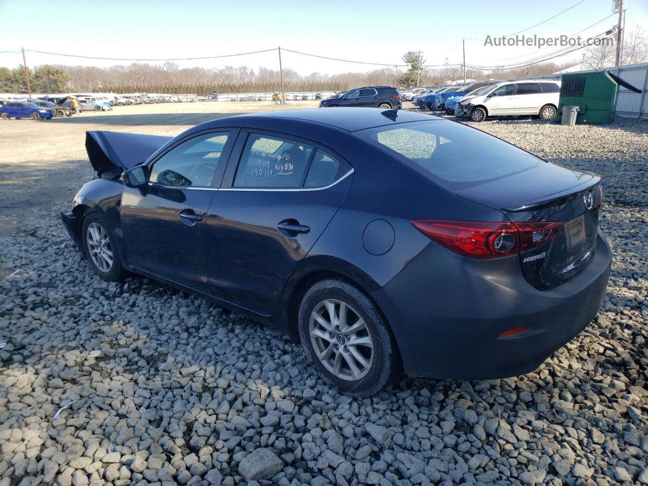 2015 Mazda 3 Grand Touring Blue vin: JM1BM1W77F1235683