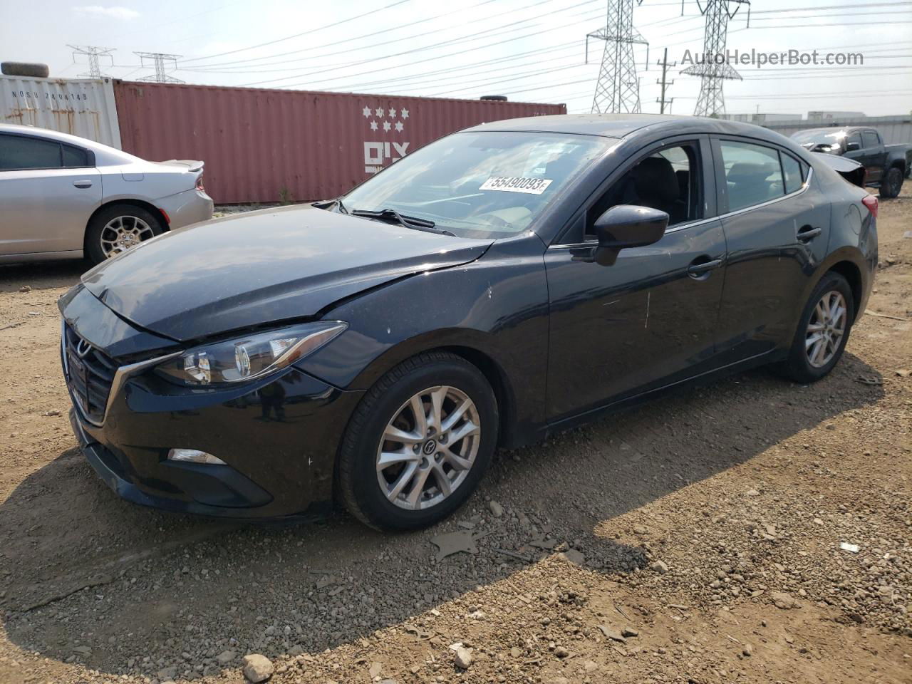 2014 Mazda 3 Grand Touring Черный vin: JM1BM1W78E1120041