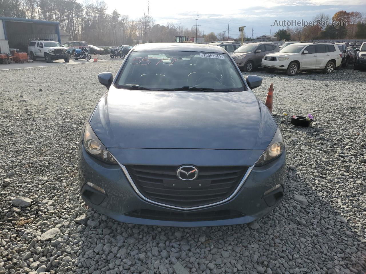 2014 Mazda 3 Grand Touring Blue vin: JM1BM1W78E1125577