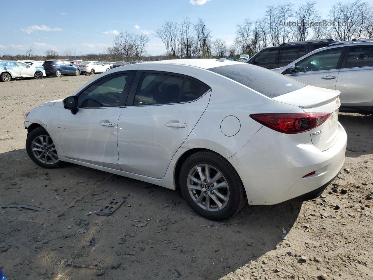 2014 Mazda 3 Grand Touring White vin: JM1BM1W79E1143621