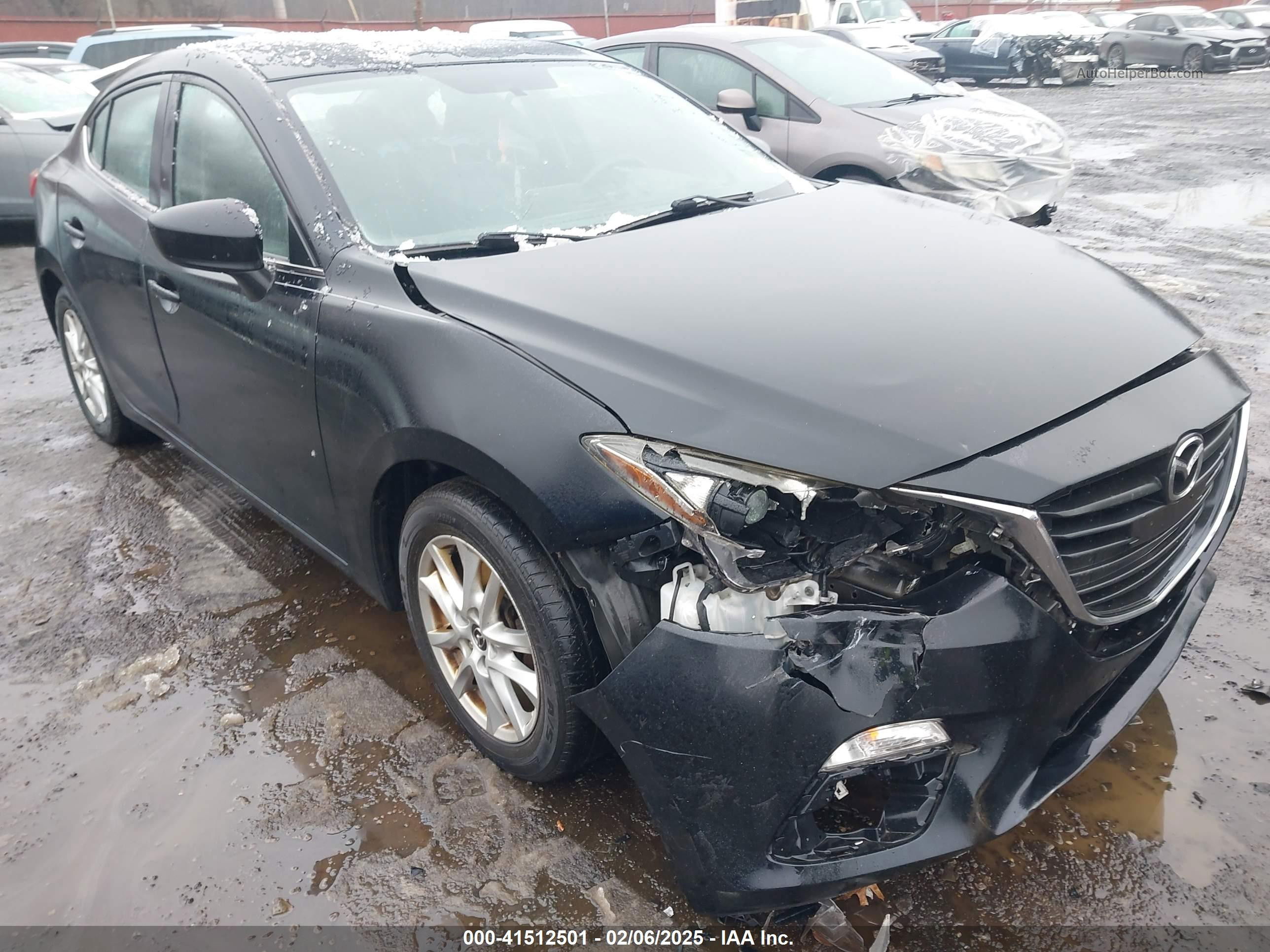 2014 Mazda Mazda3 I Grand Touring Черный vin: JM1BM1W79E1155302