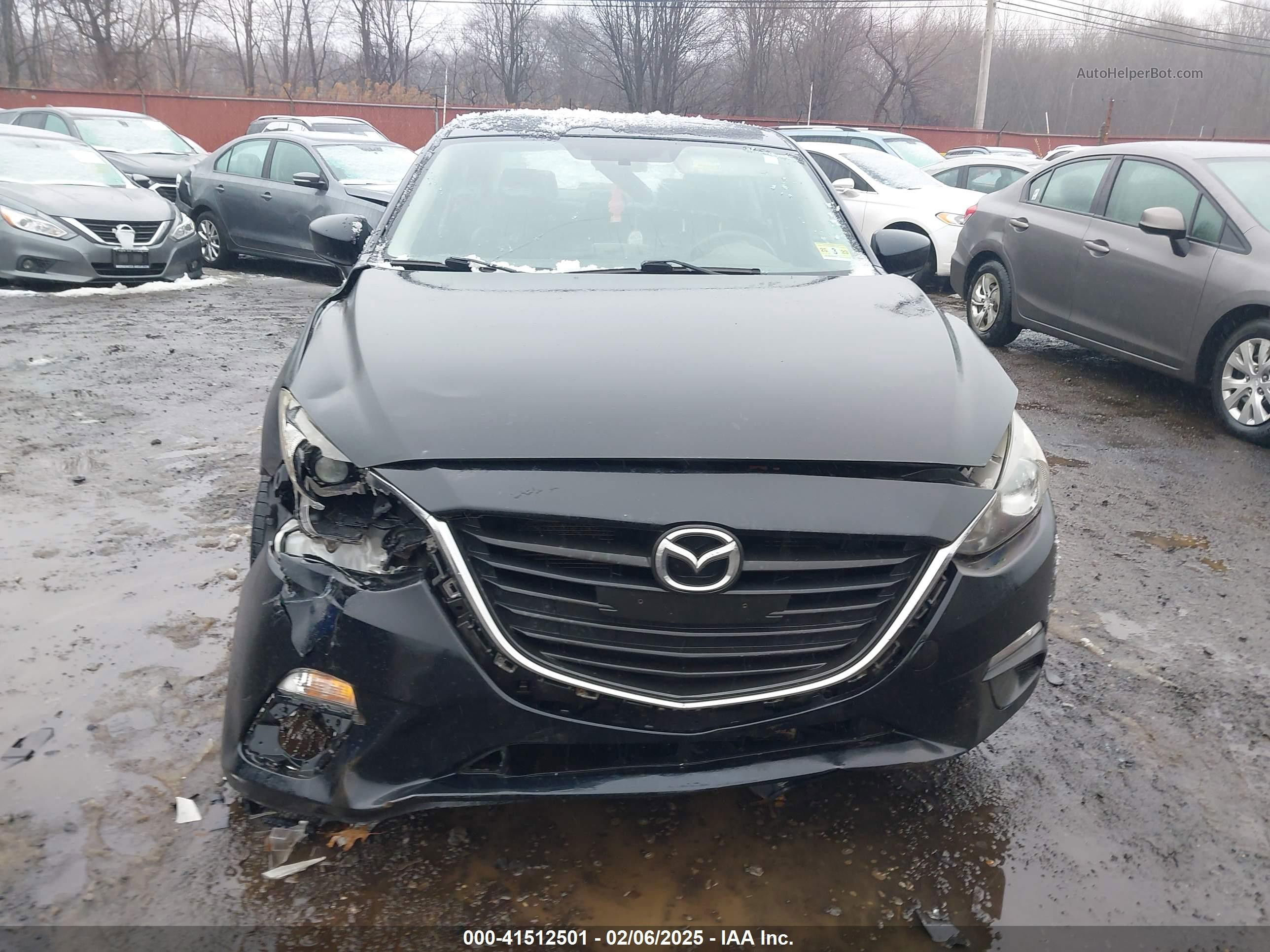 2014 Mazda Mazda3 I Grand Touring Черный vin: JM1BM1W79E1155302