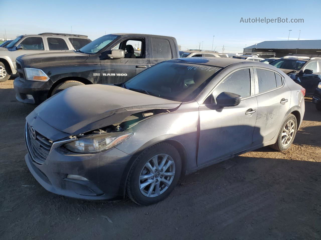 2014 Mazda 3 Grand Touring Gray vin: JM1BM1W79E1176179