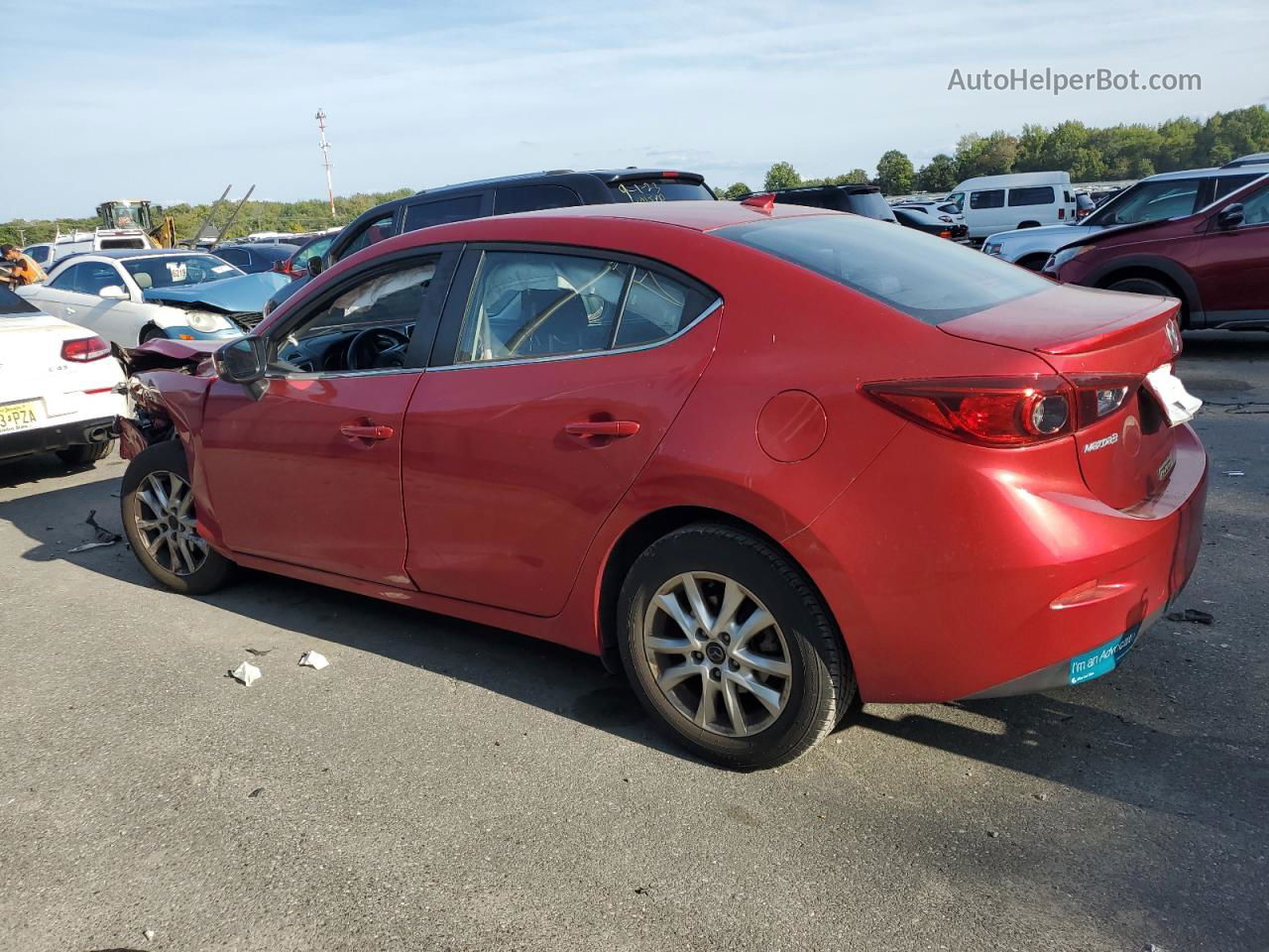 2016 Mazda 3 Touring Красный vin: JM1BM1W79G1287284